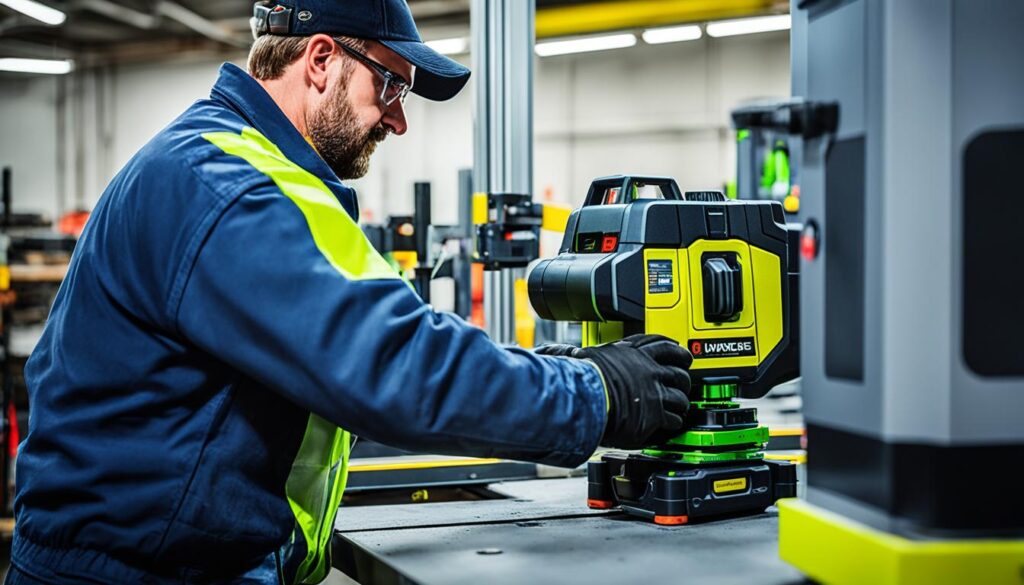 Calibração de Máquinas com Níveis a Laser