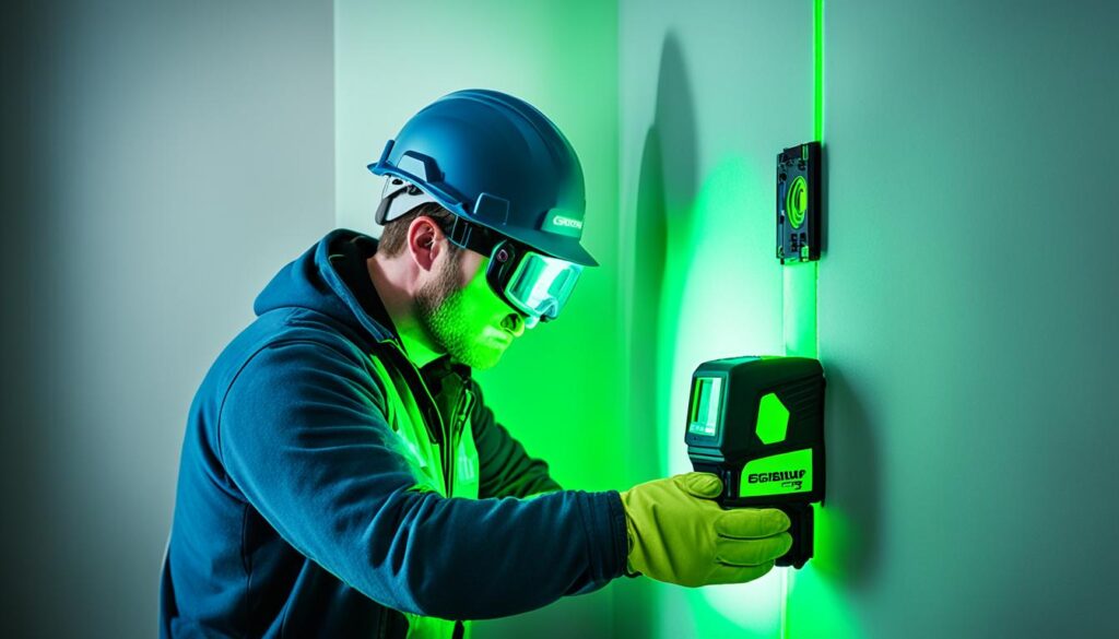 calibração com calibre autonivelante